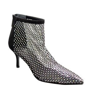 Charles David NWT NO BOX Elegant Black Mesh Ankle Boots